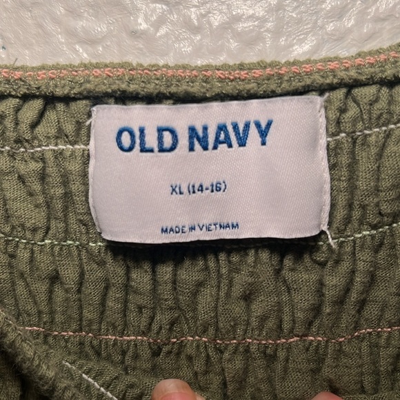 Old Navy Juniors olive green romper size XL - Picture 6 of 9